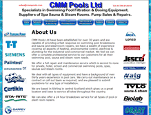 Tablet Screenshot of cmmpools.com